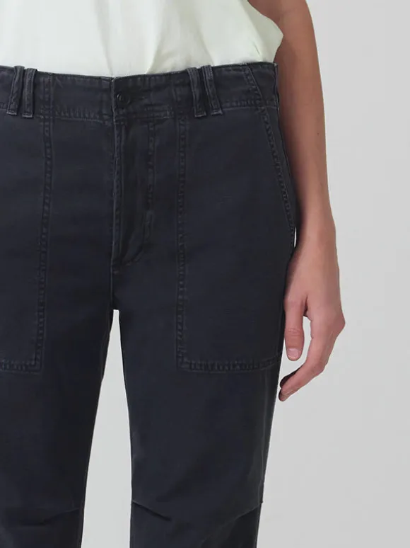 Agni Utility Trouser in Washed Black