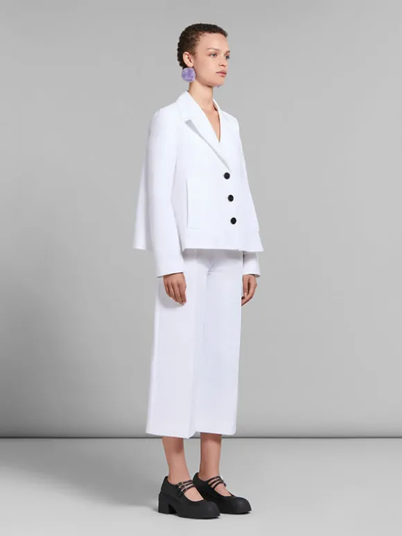 A-Line Cady Jacket in White