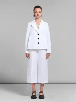 A-Line Cady Jacket in White