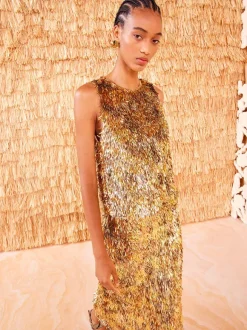 Beatriz Top in Gilt