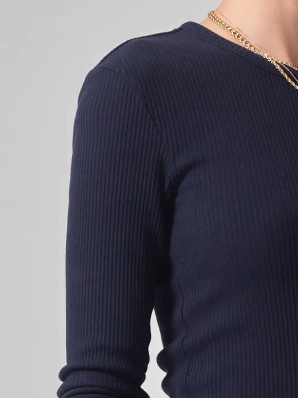Bina Crewneck in Navy