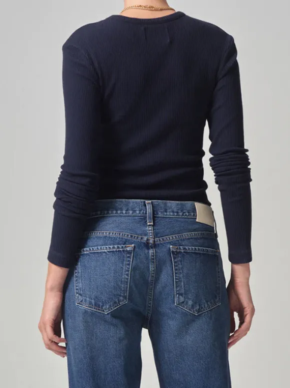 Bina Crewneck in Navy