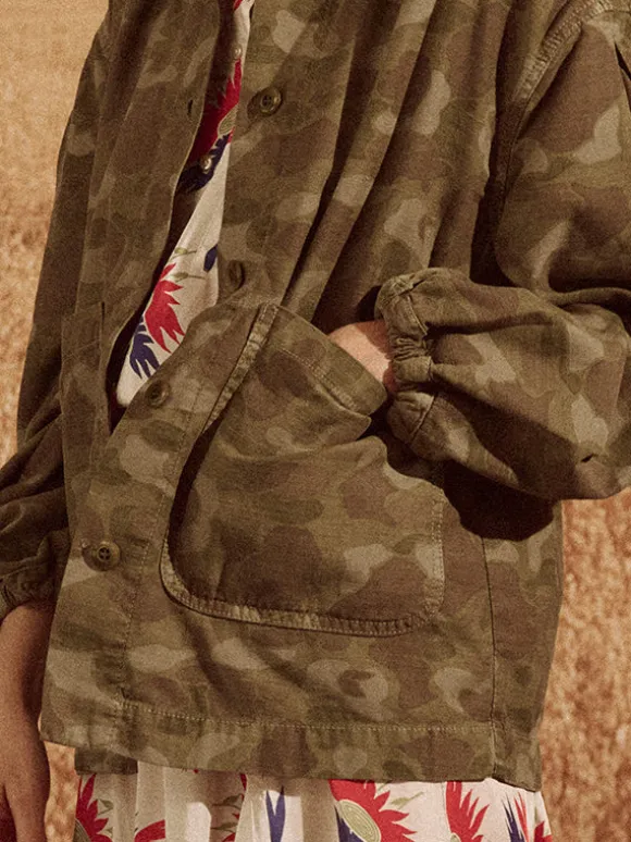 Blouson Sleeve Chore Jacket