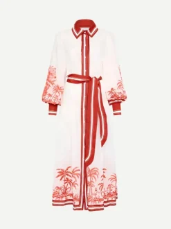 Blythe Midi Dress in Coconut