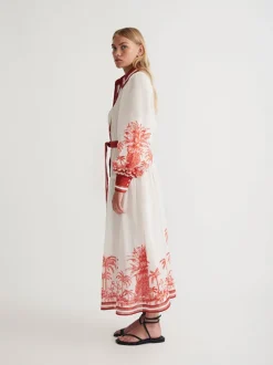 Blythe Midi Dress in Coconut