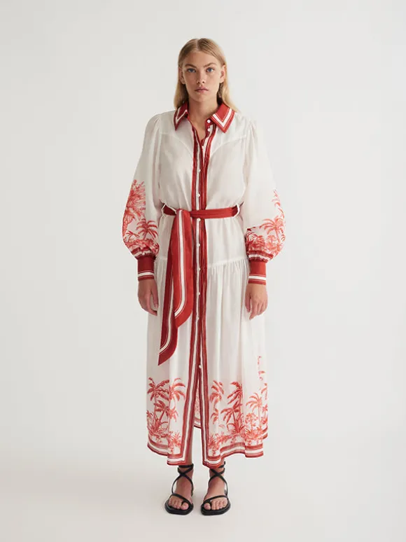 Blythe Midi Dress in Coconut