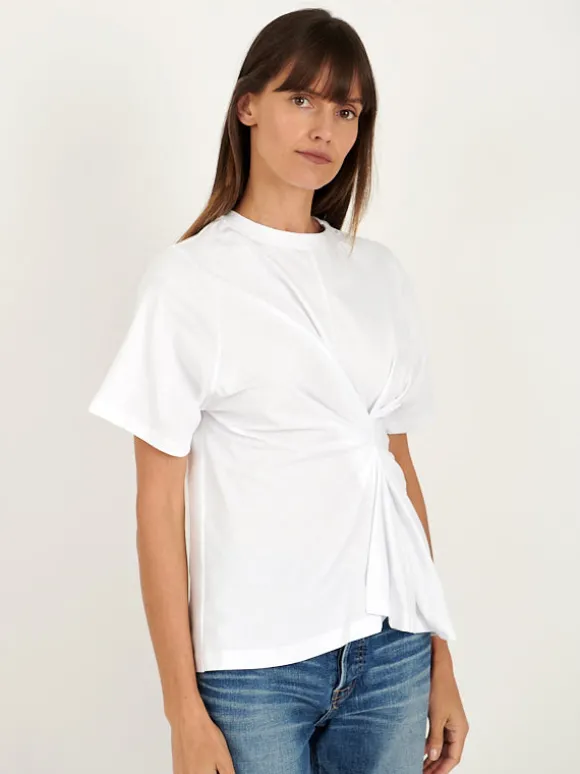 Body Twist Tee in White