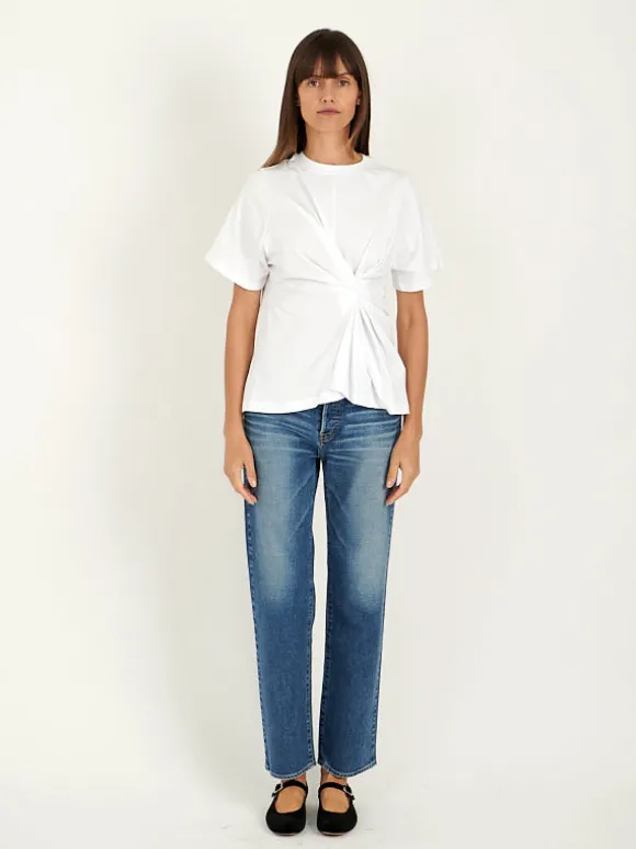 Body Twist Tee in White