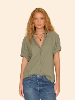 Channing Shirt in Green Army