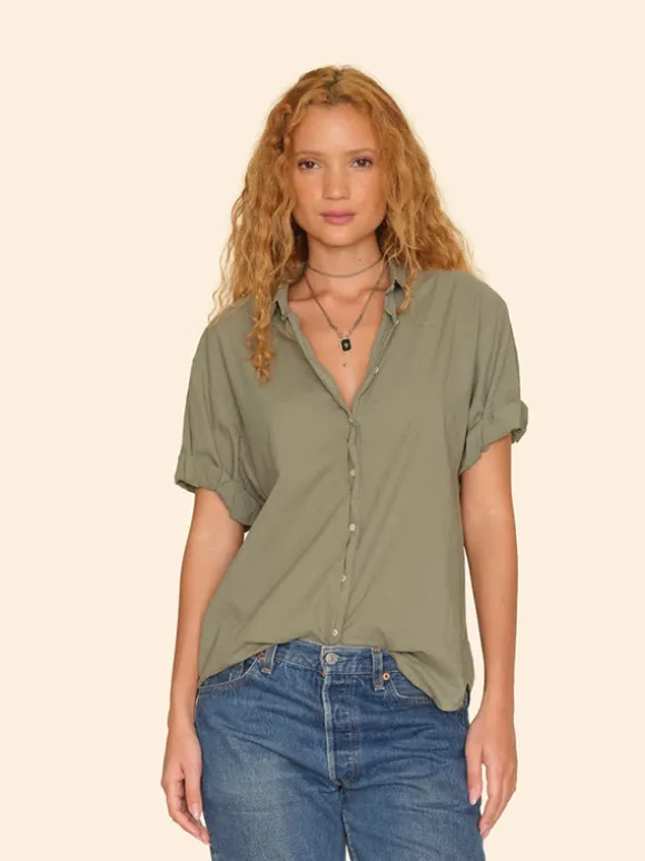 Channing Shirt in Green Army