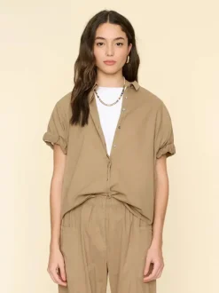 Channing Top in Beige Coast
