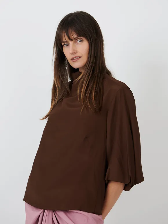 Clari Shirt in Brown