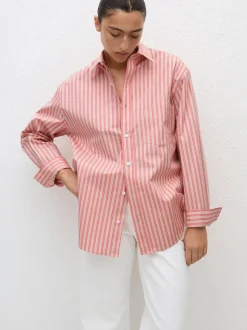 Classic Stripe Shirt in Rose Stripe
