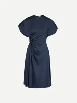 Crew Neck Dress in Midnight
