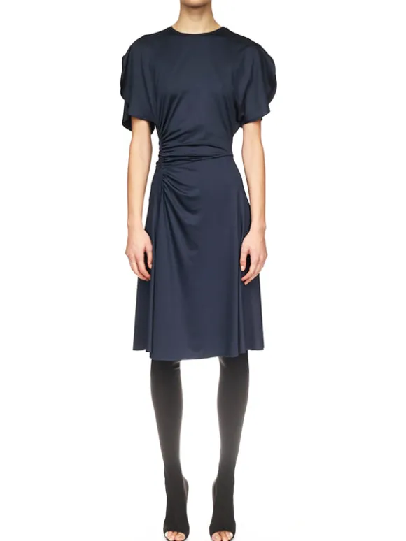 Crew Neck Dress in Midnight