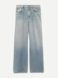Damon Pleated Wide leg in Lennon Blue