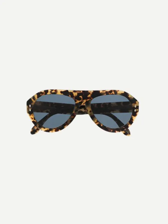 Darly Sunglasses in Honey Brown Havana Blue