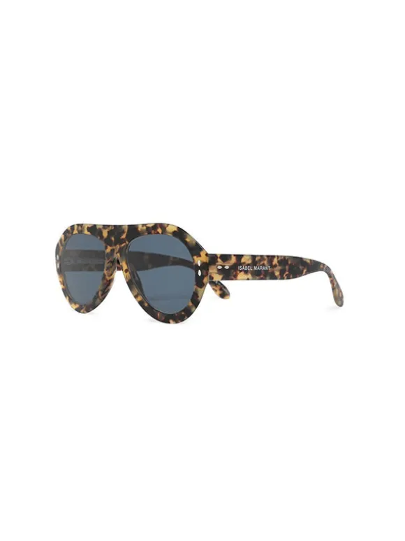 Darly Sunglasses in Honey Brown Havana Blue
