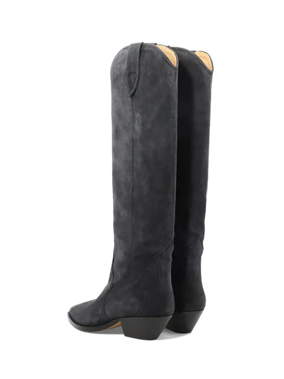 Denvee High Boots in Faded Black