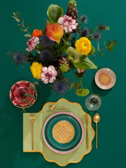 Dessert Plates set of 2 in Cortile Green