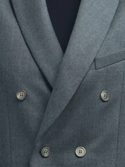 Double Breasted Blazer in Charcoal