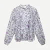 Dubna Top in Ecru/Lilac