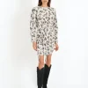 Dulce Dress in Ecru/Midnight