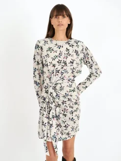 Dulce Dress in Ecru/Midnight