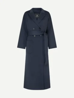 Dylan Maxi Coat in Navy