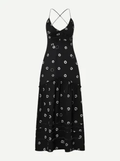Eucleia Dress in Black & White