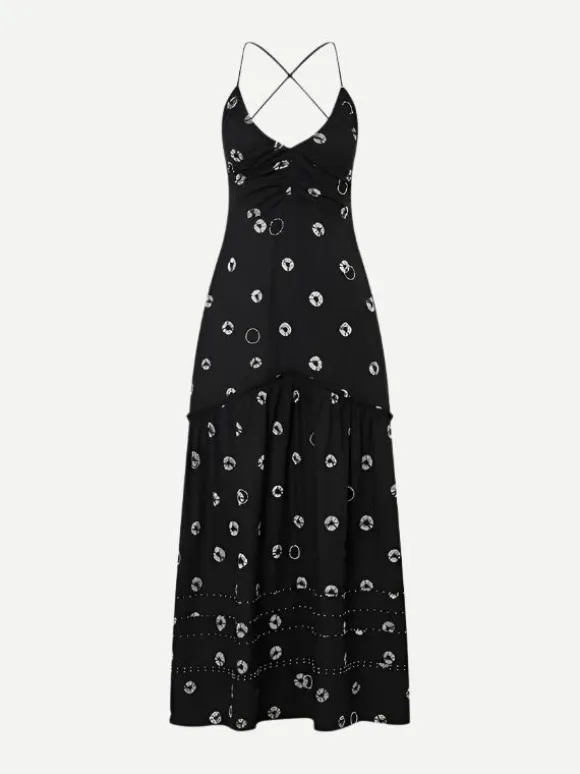 Eucleia Dress in Black & White