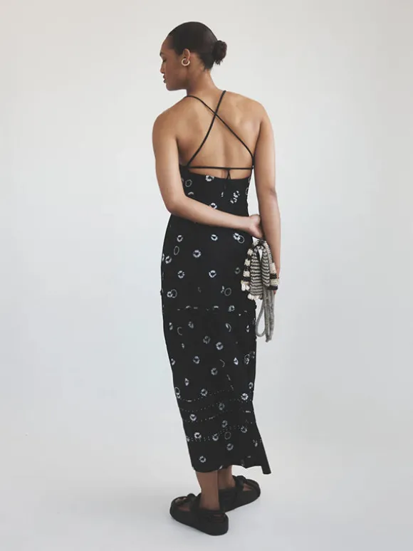 Eucleia Dress in Black & White