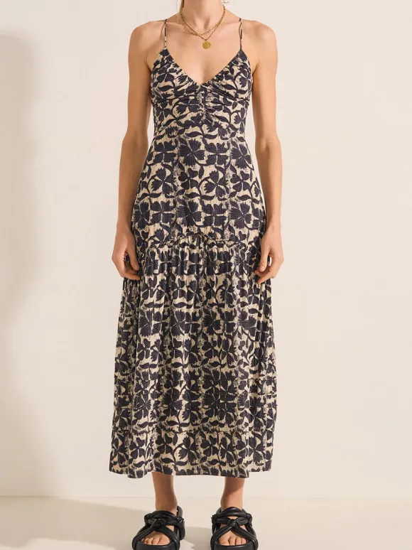Eucleia Dress in Clover Print