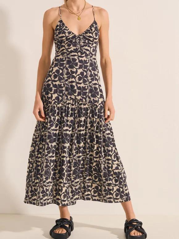 Eucleia Dress in Clover Print