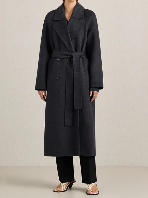 Evans Coat in Charcoal Melange
