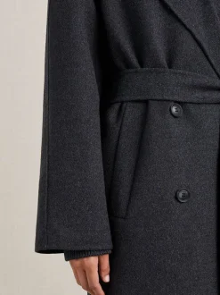 Evans Coat in Charcoal Melange