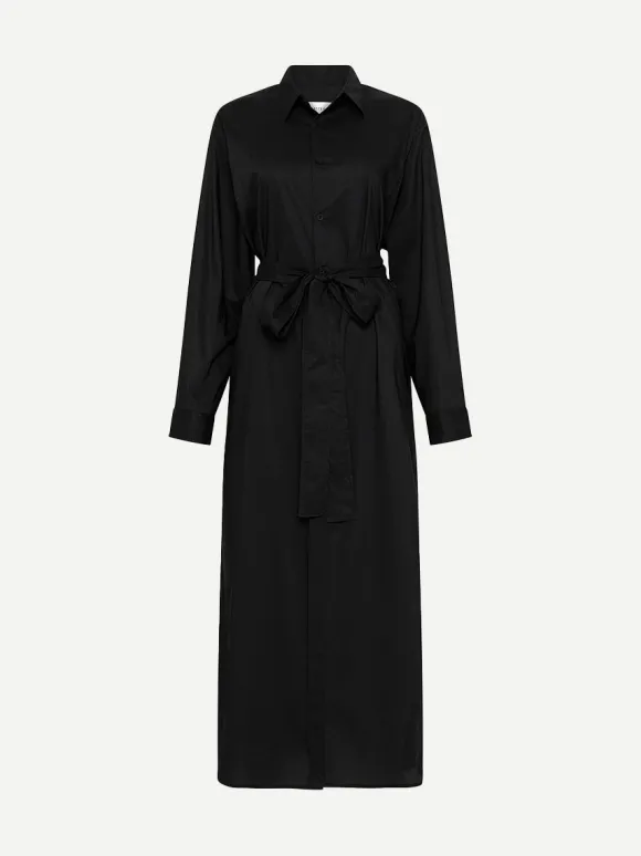 Everyday Shirt Dress in Black