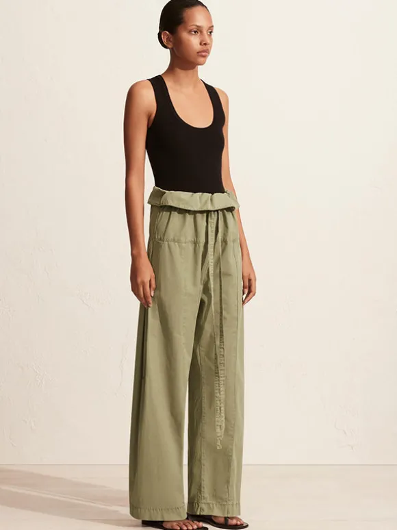 Fisherman Drawcord Pant in Oregano