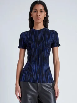 Foster Knit Top in Navy/Black