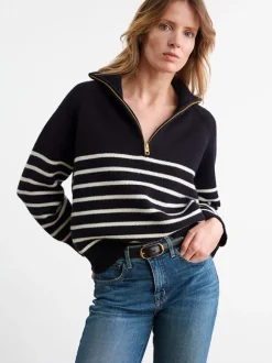 Ganze Sweater in Dark Navy/Stripe