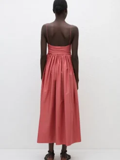 Gathered Bodice Dress in Rose