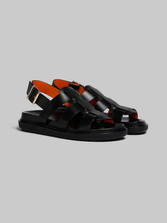 Gladiator Fussbett Sandals In Black