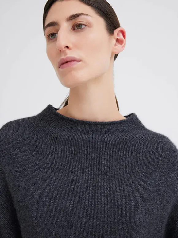 Grayson Sweater in Char Marle