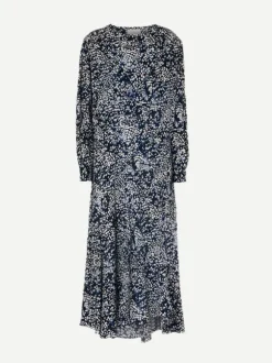 Hanane Dress in Midnight/White