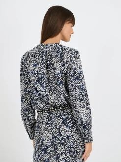 Hanane Dress in Midnight/White