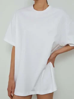 HB Oversized Tee in Off White