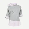 Henies Top in Grey Melange