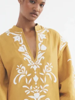 Hesiode Dress in Golden Yellow