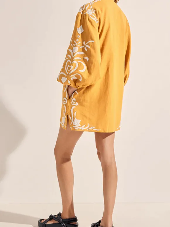 Hesiode Dress in Golden Yellow