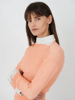 Hoan Sheer Top in Peach
